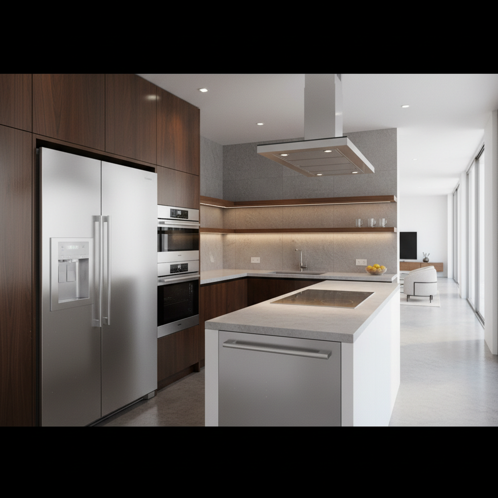 Premium appliances in a luxury home environment